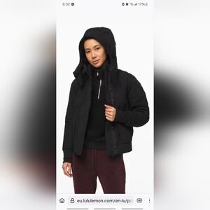 4. Lululemon Winter Warrior Bomber Jacket Black